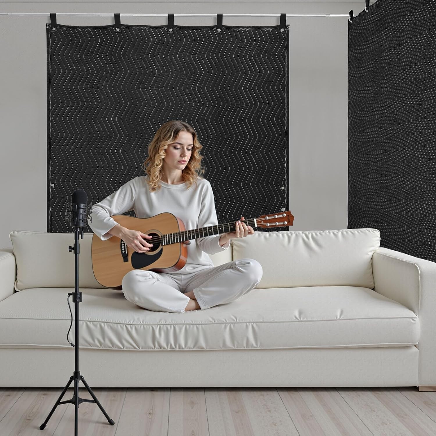 Soundproof Blanket Soundproof Curtains Window Door Noise Blocker Studio Gromm…