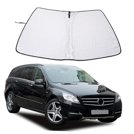 Windshield Sunshades Compatible with Benz R Class 2006-2017 Reflective