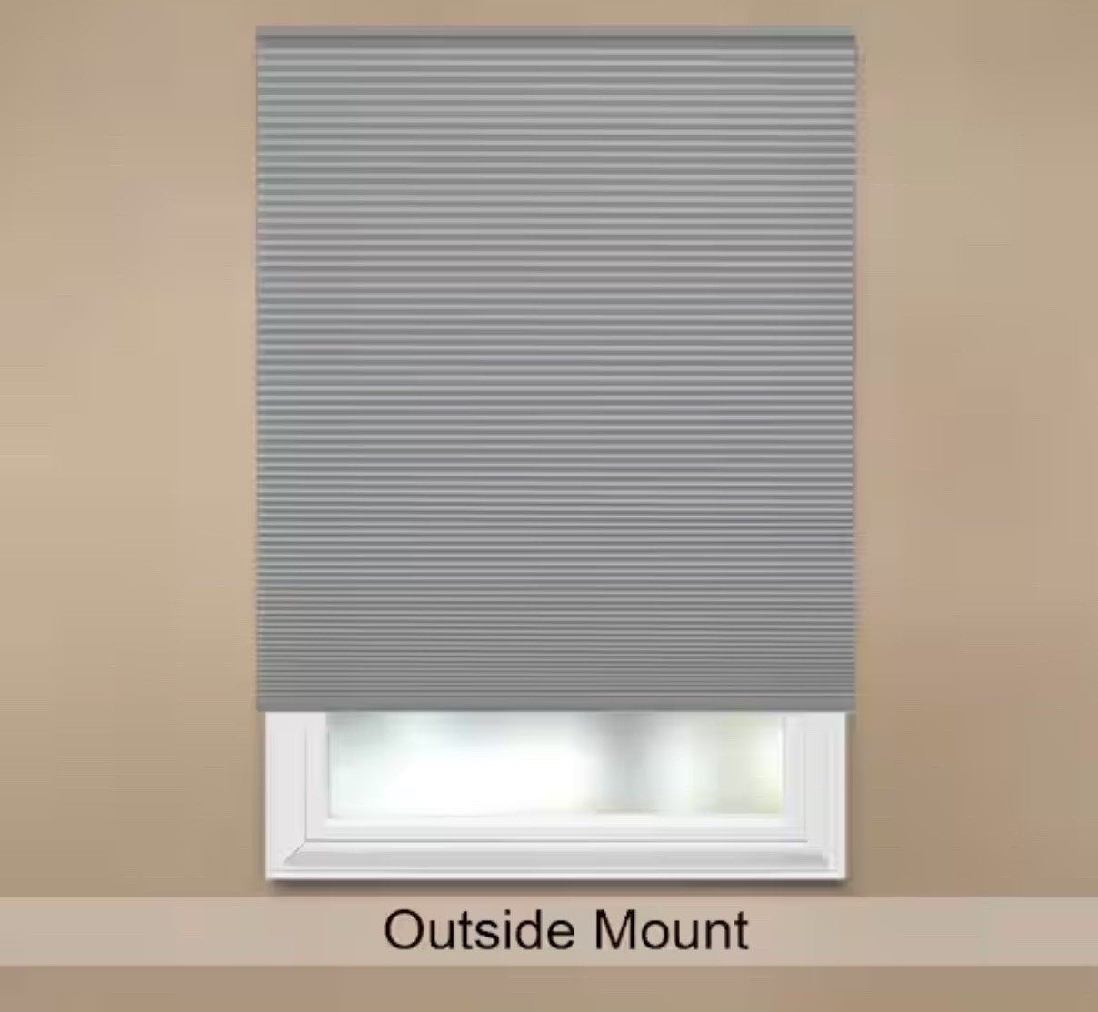 Cellular Shades Pewter Gray SHIP IN 3 DAYS Cordless Blackout CUSTOM CUT