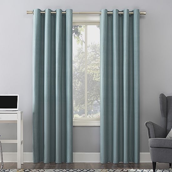 Sun Zero Duran Blackout Grommet Curtain Panel 50×95 Single Energy Saving