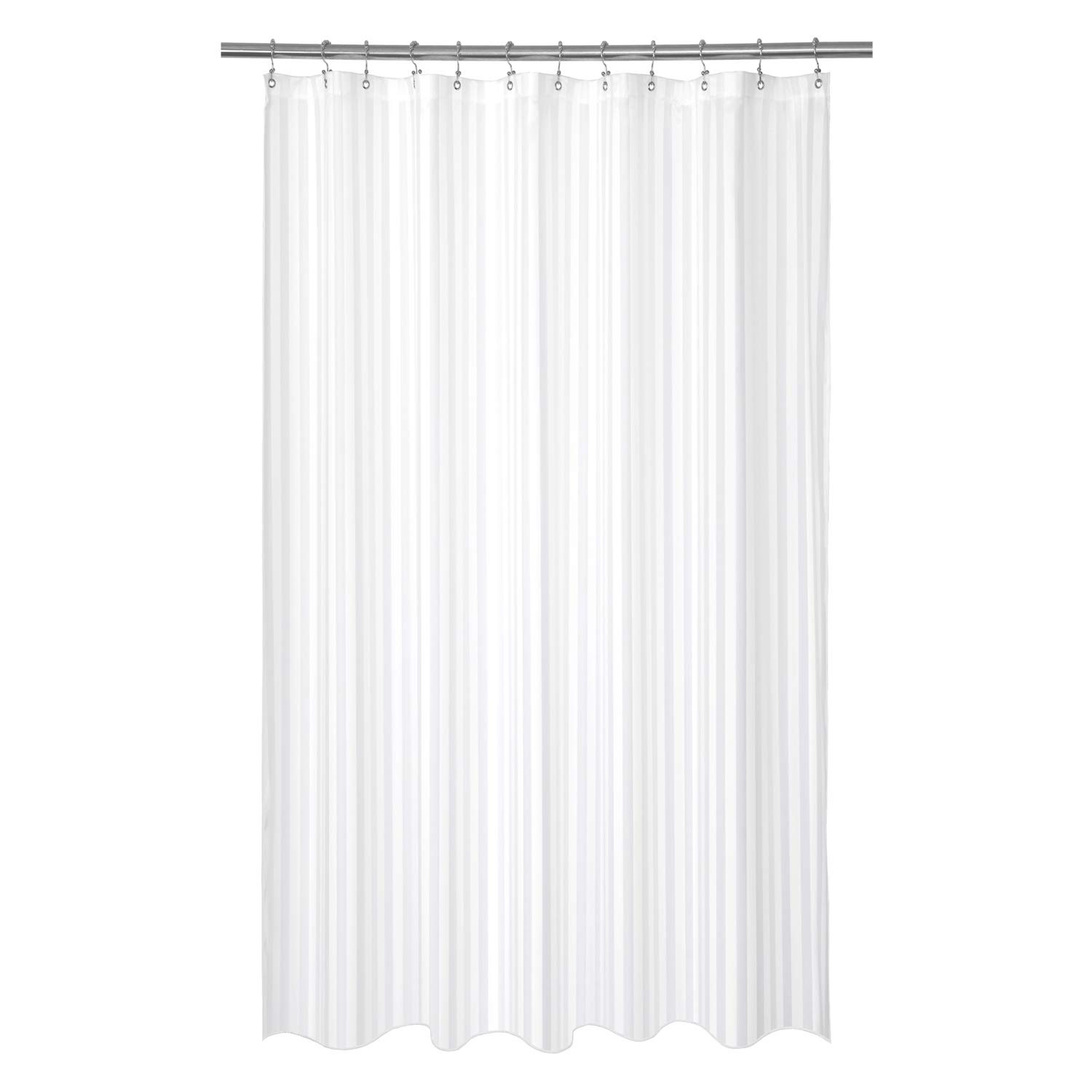 Barossa Design Waterproof Fabric Shower 72″W x 72″L (Pack of 1), White