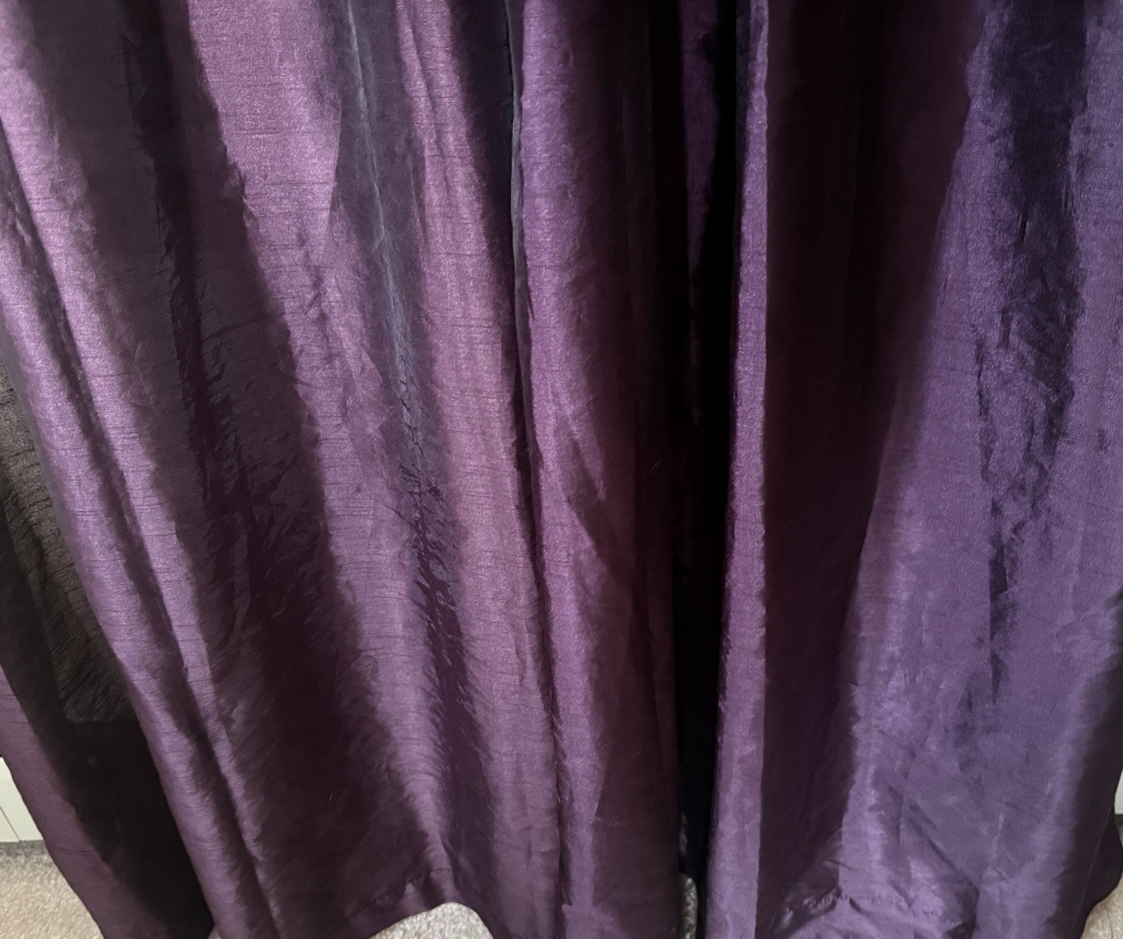4 Better Homes & Gardens Deep Purple Fancy Grommet Panels Curtain Polyester