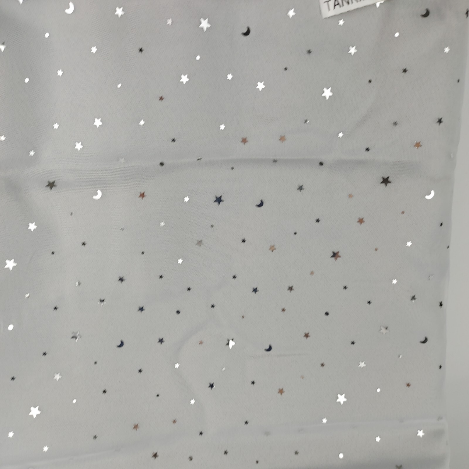 Juicy Couture Melody Night Star, 2-Pack Room Darkening Curtains, Gray & Silver