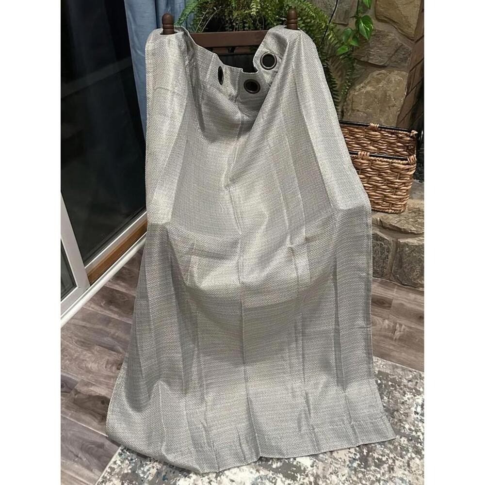 Curtains – Window Drapes – Gray 38” x 63” (two panels)