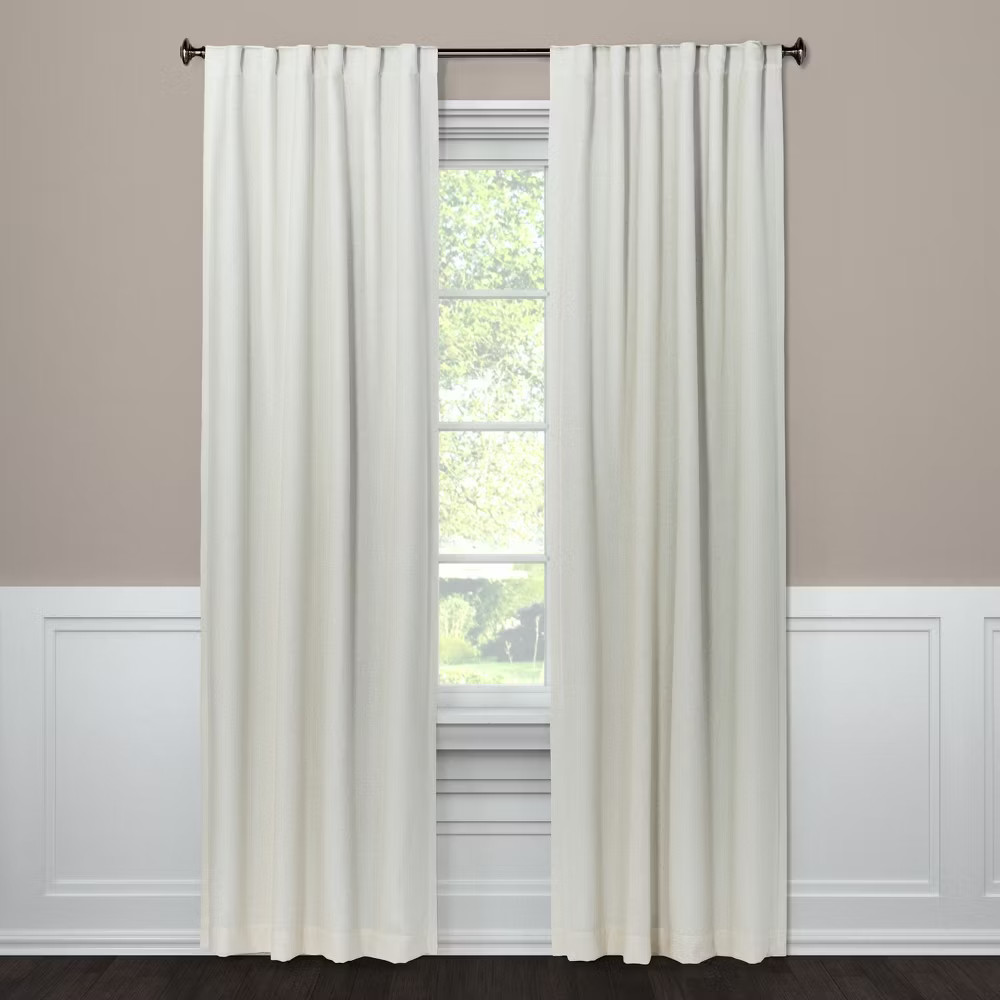 50″x84″ Blackout Aruba Window Curtain Panel Sour Cream – Threshold: