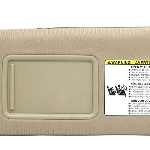 Auto Beige Left Driver Side Sun Visor fit for 74320-04181-B1 2005-2012 Tacoma Vi