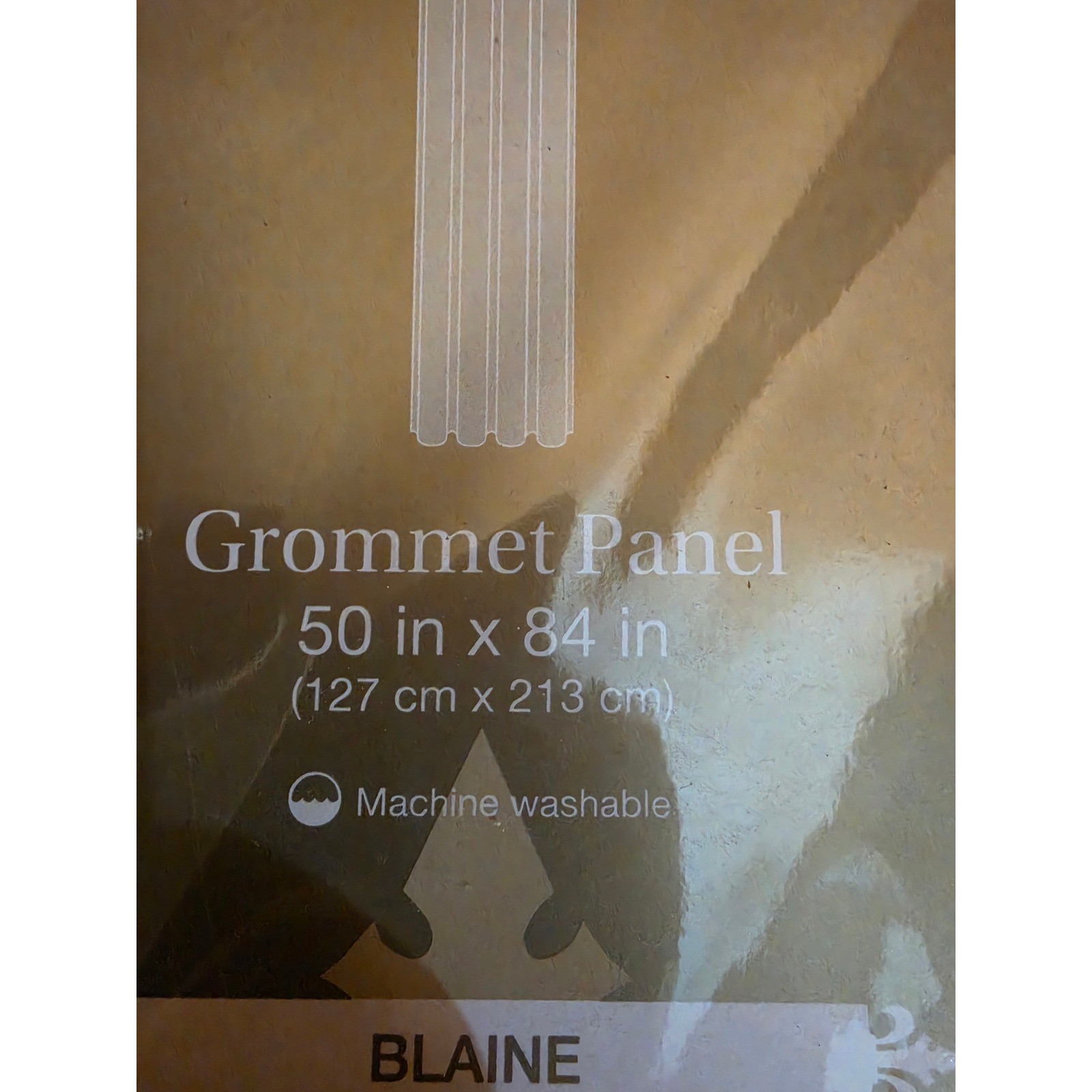 Royal Velvet Blaine Blackout Grommet Curtain Panel 50×84 Paisley Tan Brown Rust