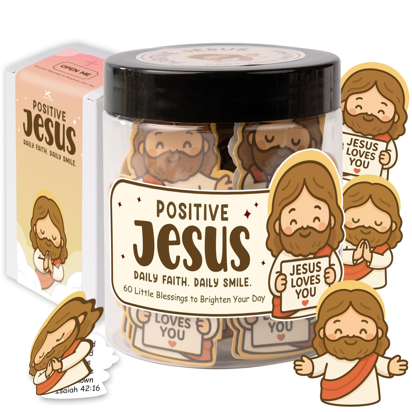 Emotional Support Jesus Jar – Christian Gifts For Women, Teens, Religious Gif…