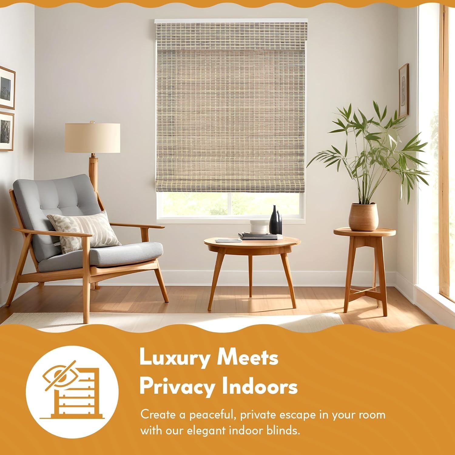 Radiance Cordless Bamboo Roman Shades Windows – Flatstick Bamboo Blinds