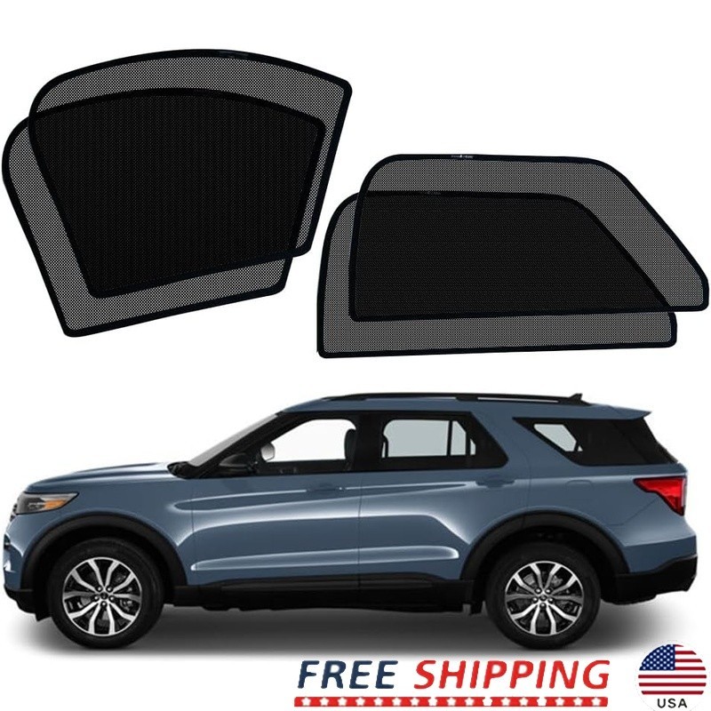 Ford Explorer 2020-2024 Magnetic Car Sunshade Heat Insulation Privacy 4pcs New