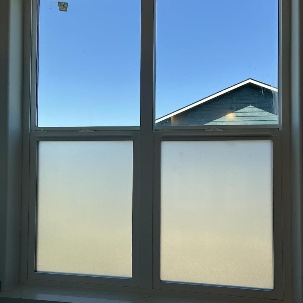 Frosted Privacy Opaque Window Film Self-adhesive White Pure Glass Sticker Tint [