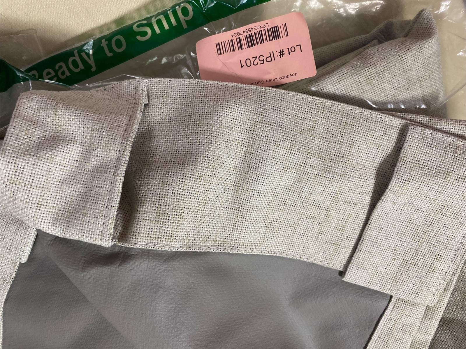 Linen Curtains 84″ L x 52″ W 2 Panels Set 100 Blackout Drapes tab Rod Pocket