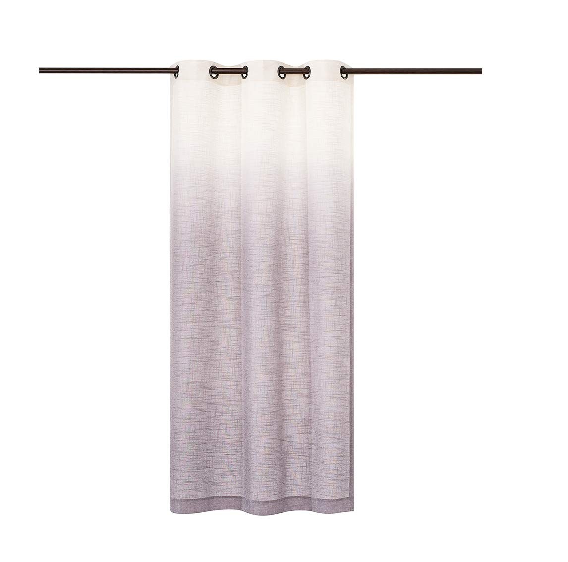 Central Park Ombre Window Curtain Panel Linen Gradient Print On Rayon Blend