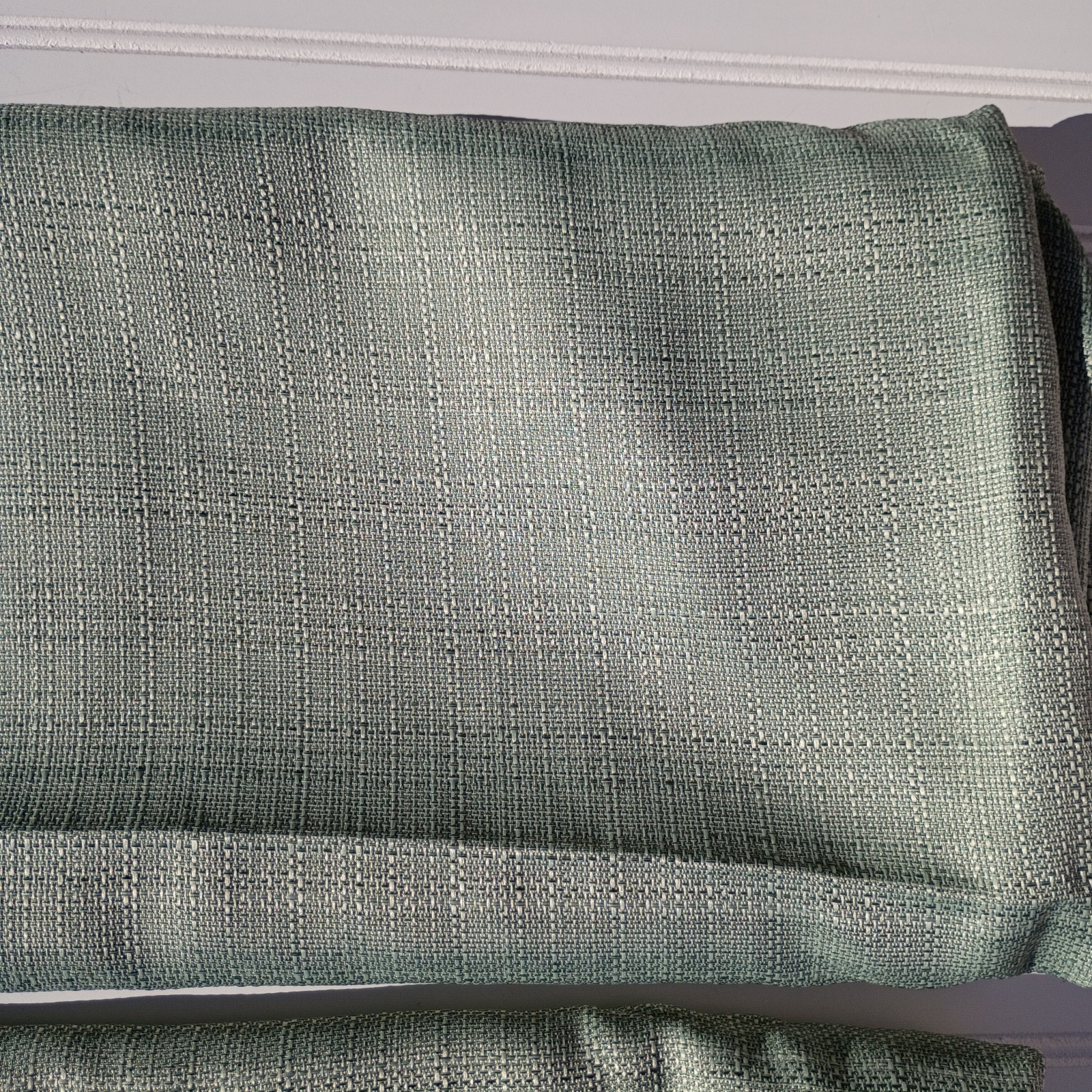 Jinchan Curtain Panels Green Linen Textured Curtains 38 x 96 Rod Pocket Drapes