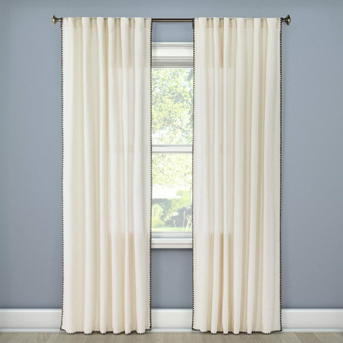 1pc Light Filtering Window Curtain Panel -Threshold