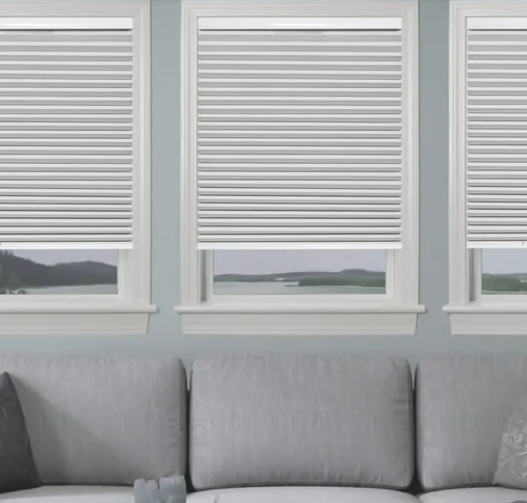 METechs 1.5″ Blackout White Cellular Blinds Anti-Thermal Bottom Up Shades