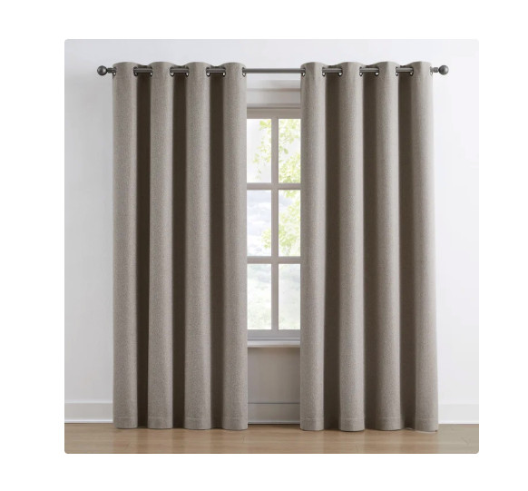 100% Blackout Panel Pair by Piper 52”x84” w/ Magnetic Closure| 2 Pack Brown UVG