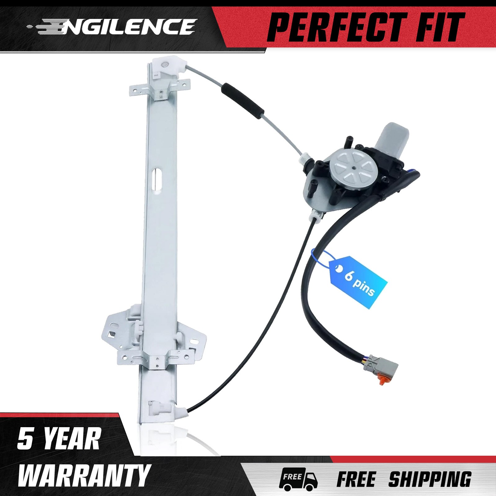 Window Regulator for Honda Pilot 2003-2008 Front Left Driver with Motor 748-129