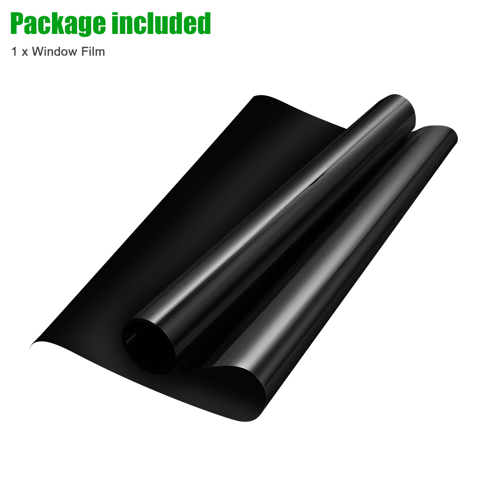Total Blackout Window Film 100% Light Blocking Room Darkening Static Cling Cover