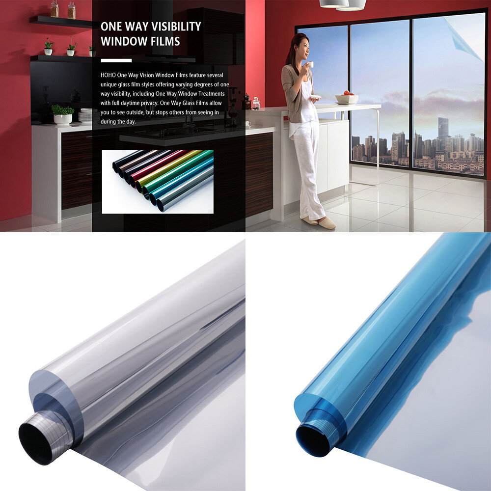 Roll Mirrored Window Film Reflective Solar tint Home Glass Sticker HOHOFILM