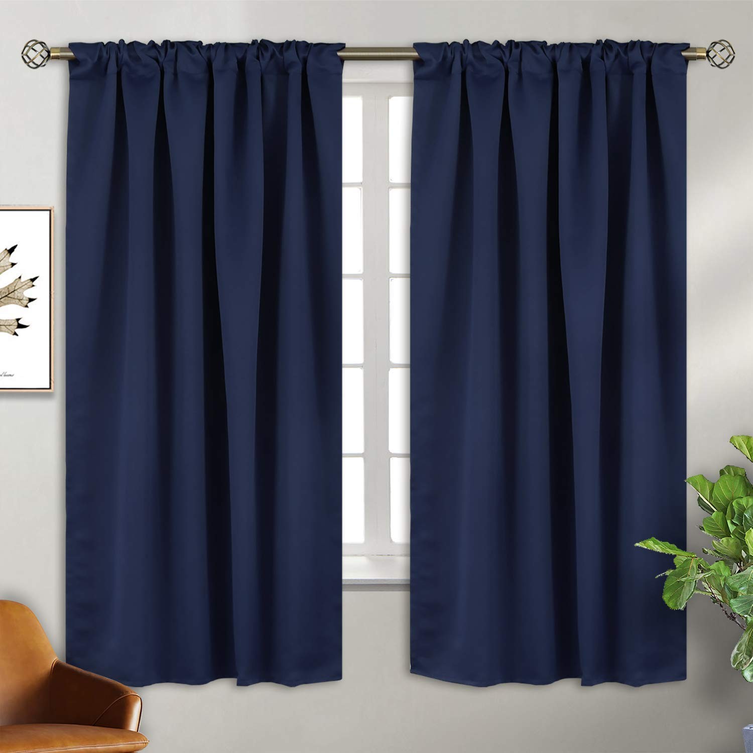 BGment Rod Pocket and Back Tab Blackout Curtains for Bedroom – Thermal Insula…