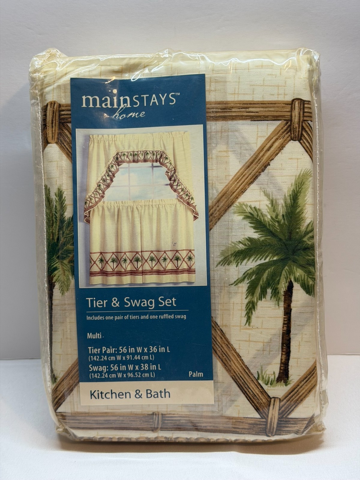 Mainstays Home Tier & Swag Set