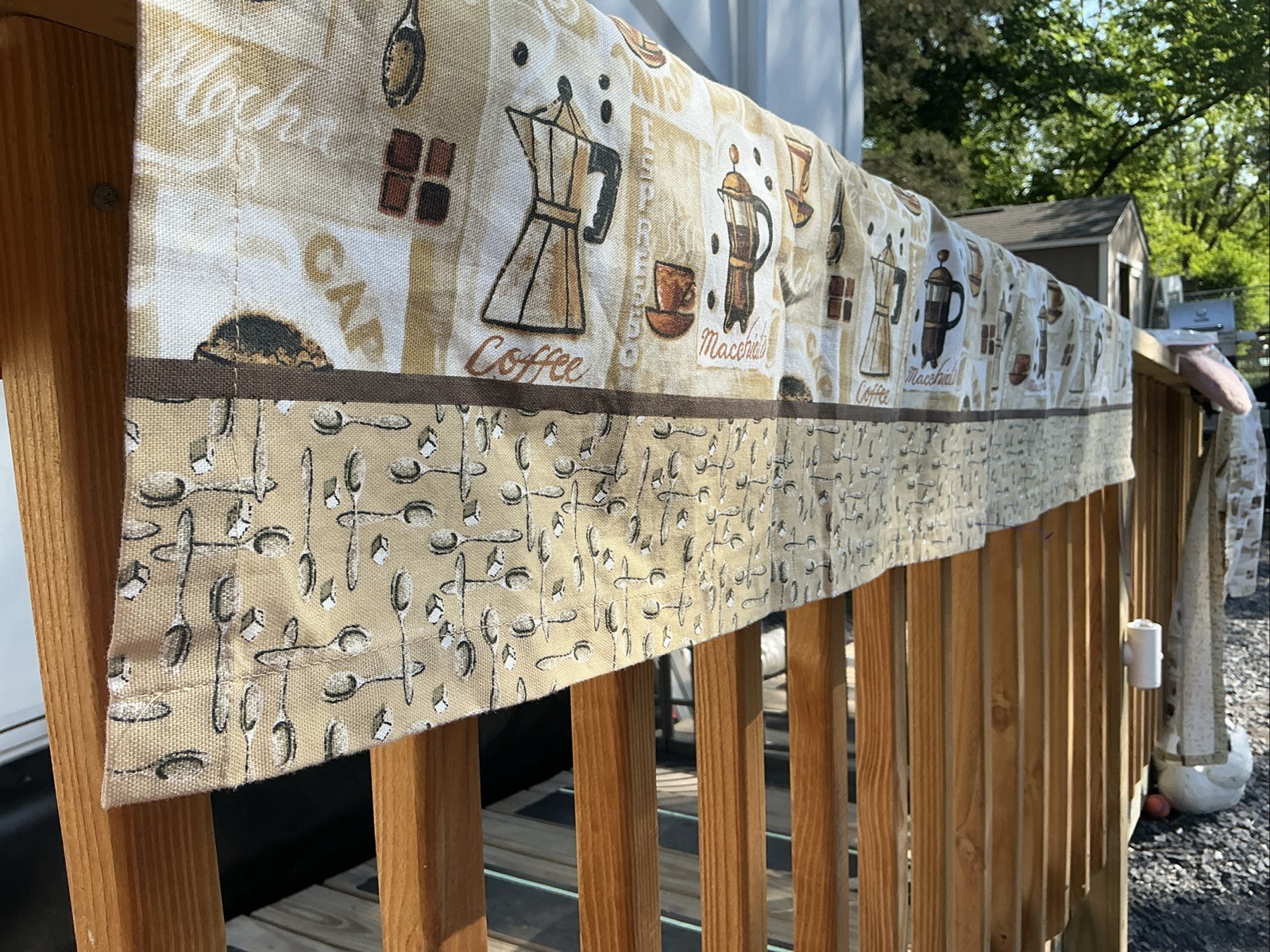 Better Homes & Gardens Coffee Drink Cafe Window Kitchen Valance 60 x 13″ A41
