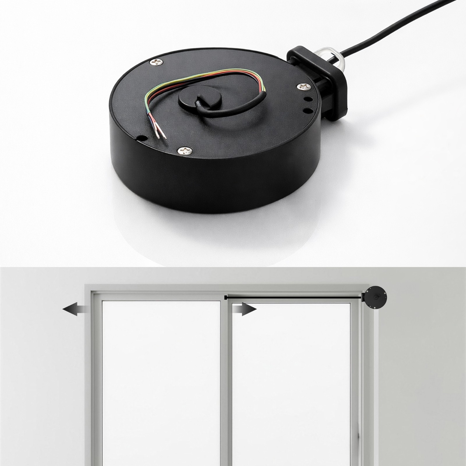 Retractable Wire Box PDLC Smart Film Cable Management Privacy Glass System