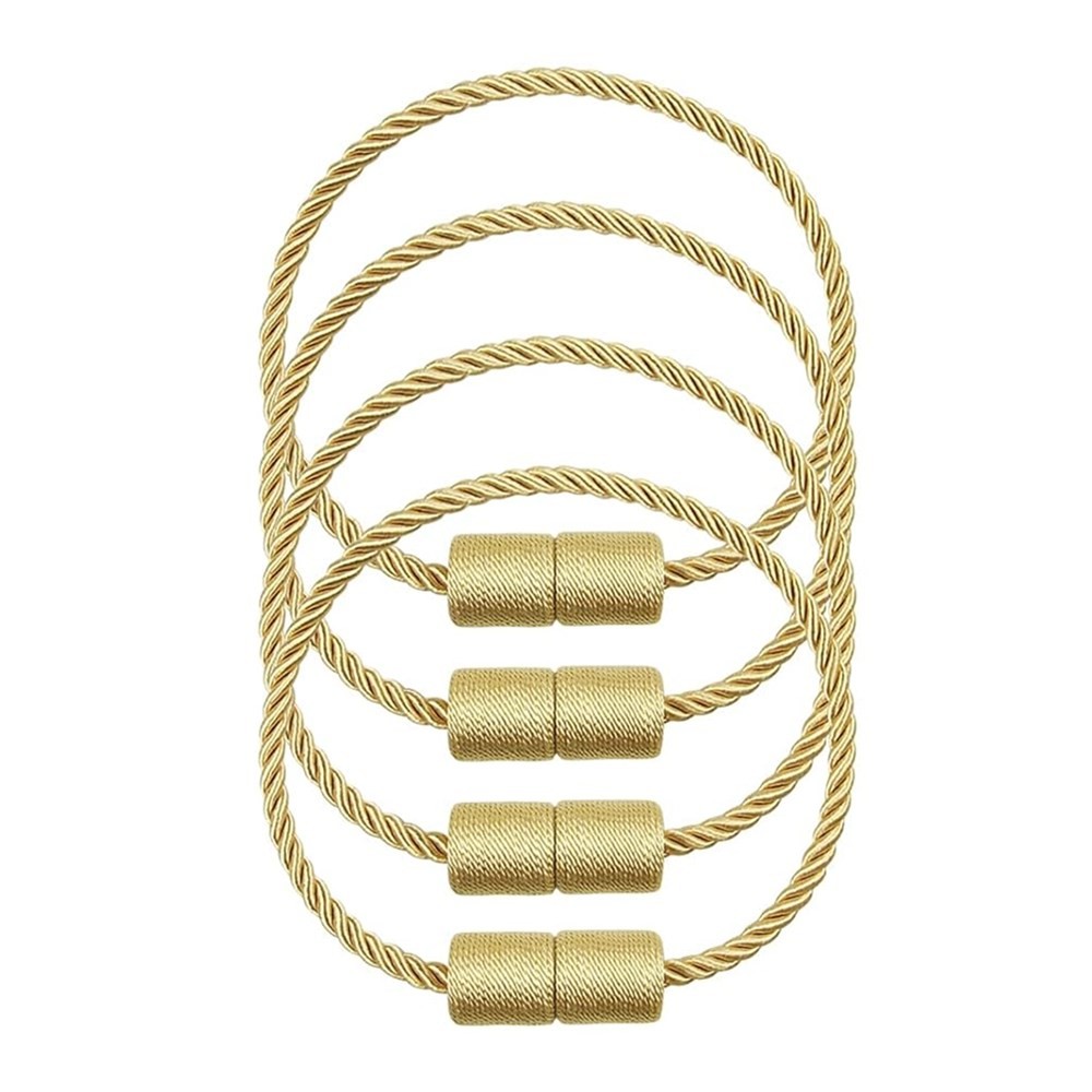 4PCS Magnetic Curtain Tiebacks Elegant Decorative Tie Backs for Drape Outdoor US