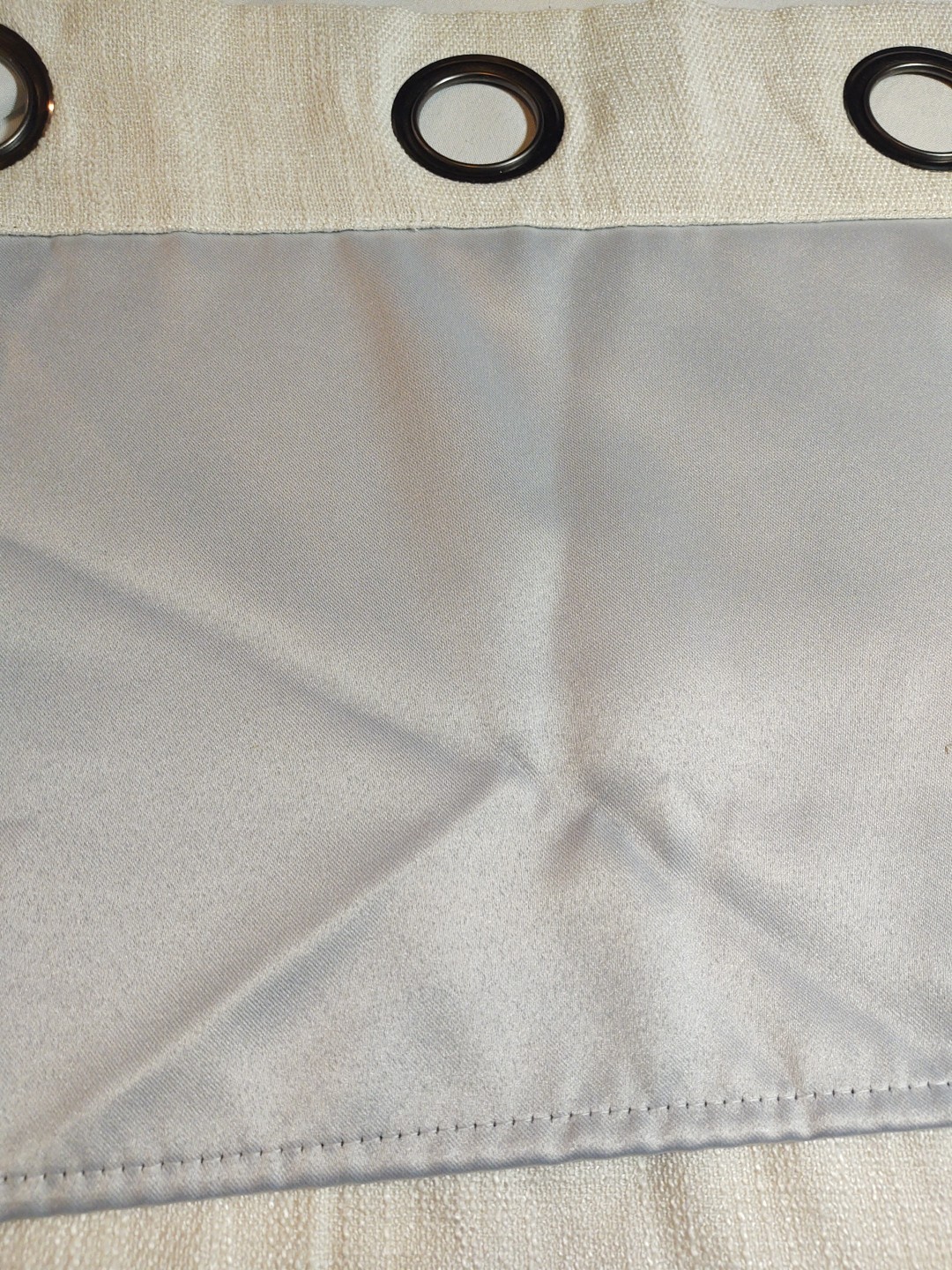 Blackout Window Grommet Valance Living Room Office Bedroom Modern Decor Ivory