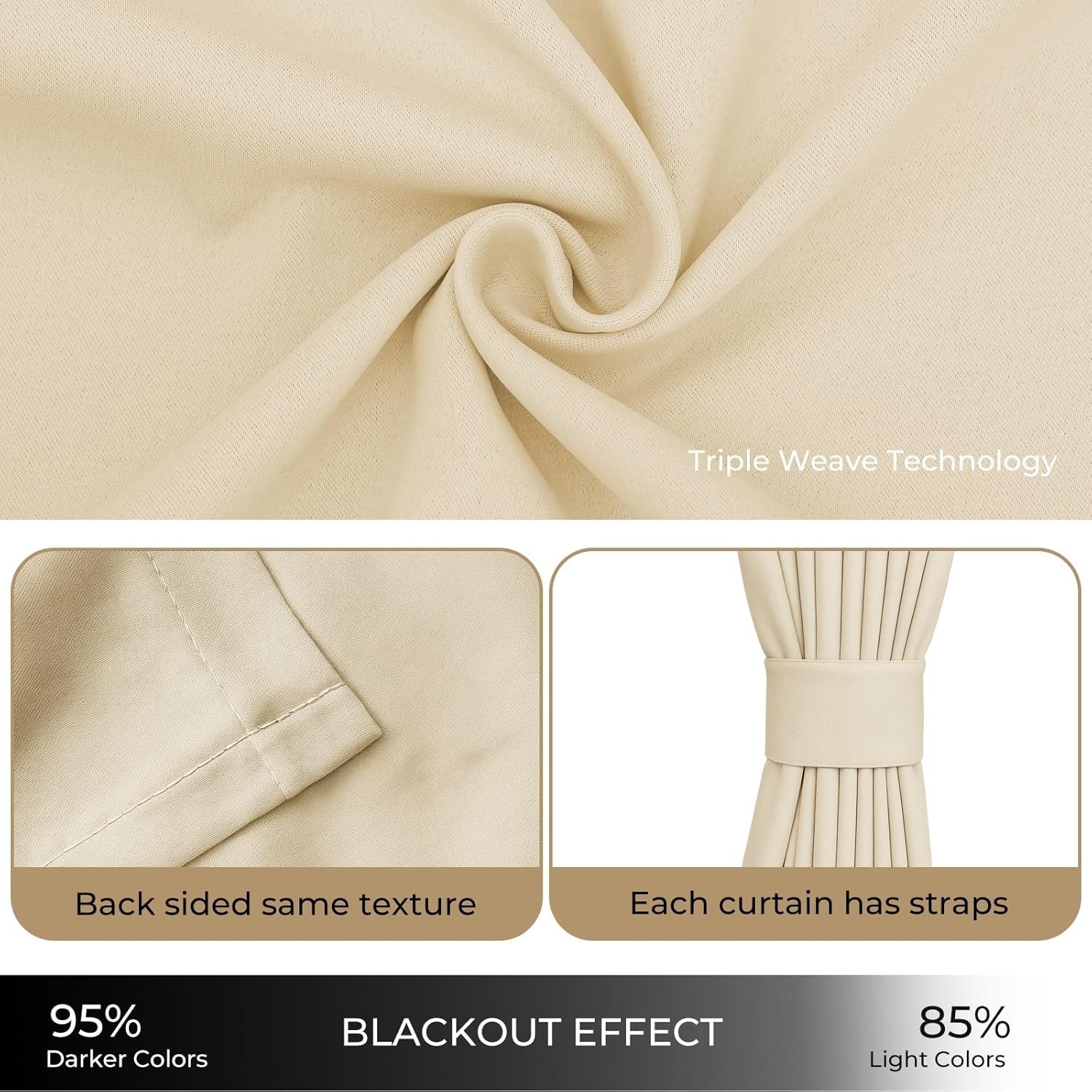 Room Divider Ceiling Curtain Track Set, Blackout Curtains Room Partition Privacy