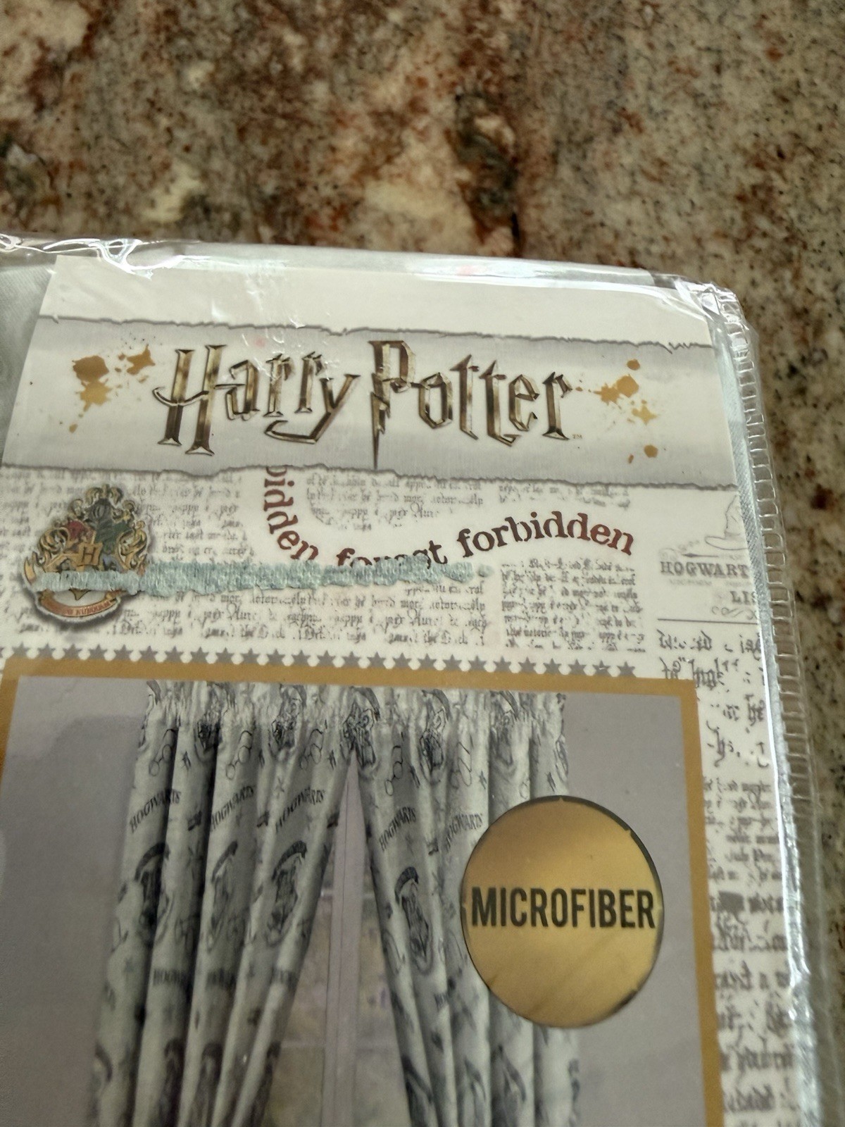 Harry Potter 2 Window Panels Forbidden Forest 42×84 Microfiber NEW