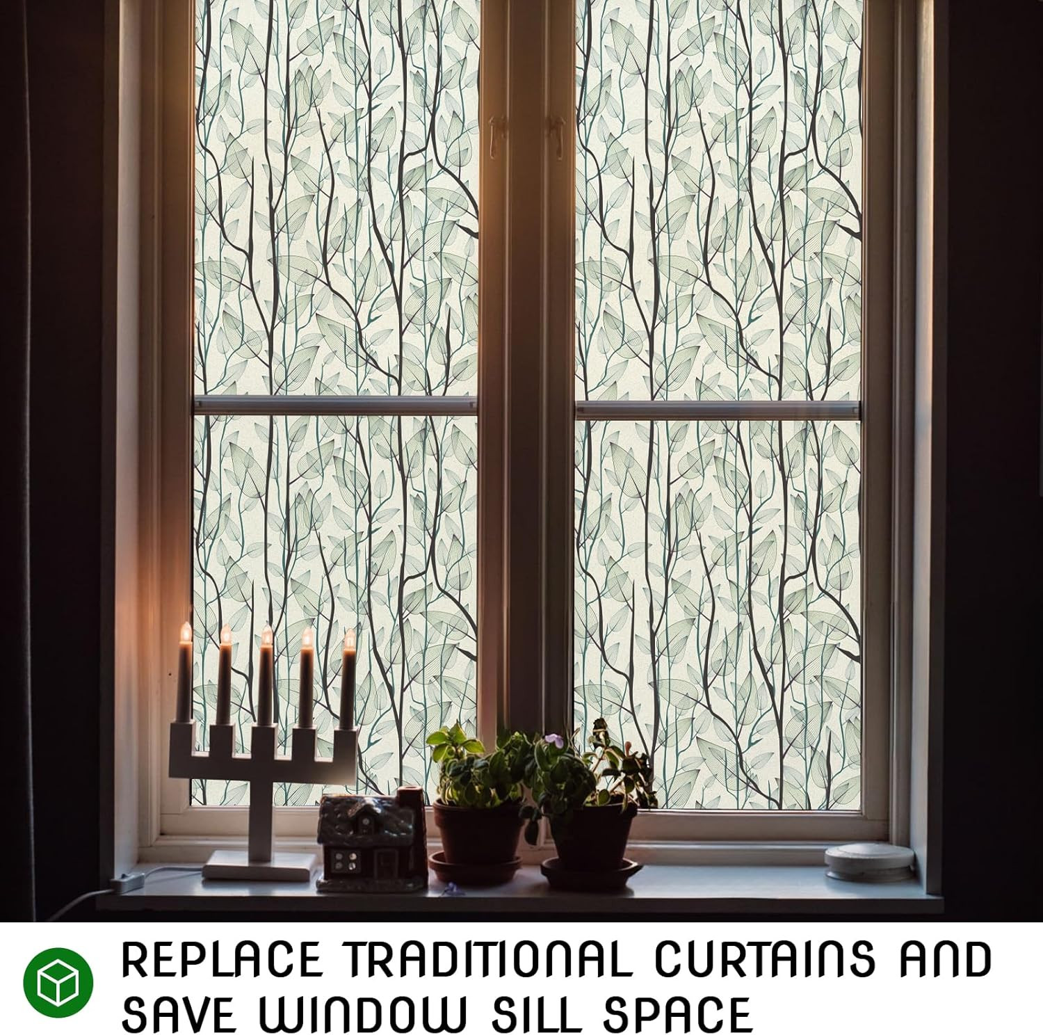 DKTIE Window 17.7'' x 78.7'' (with tools), Dark Green