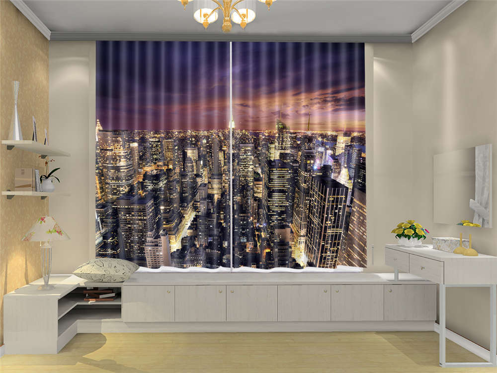Many Crumbling Building 3D Curtain Blockout Photo Printing Curtains Drape Fabric