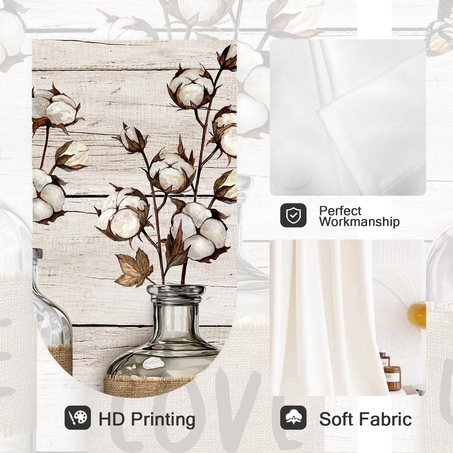 Farmhouse Kitchen Window Curtains 27.5 X 39 Inch Small Short Mini Cafe Rod Pocke
