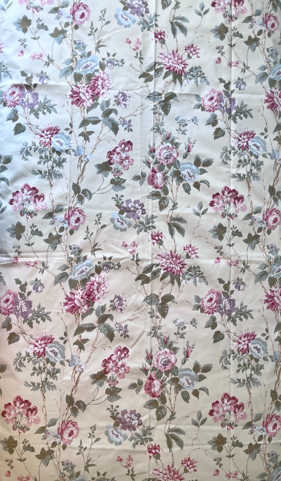 Vintage Martha Stewart Country Cottage Floral Curtains 2 Panels 86″x40″ NWOT