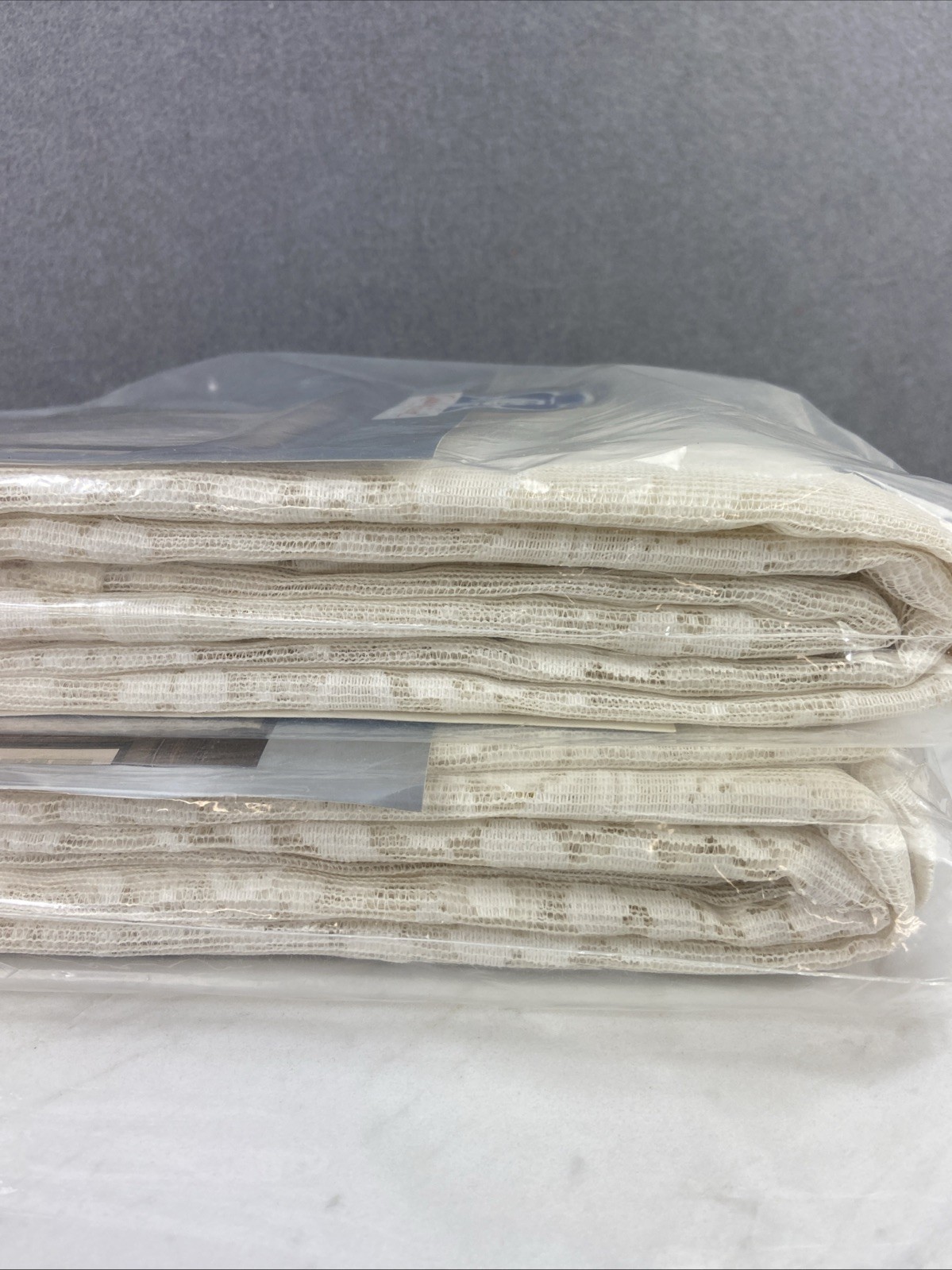 2 Vintage Quaker Lace Wisteria 57 x 84″ Panels Ivory Made In USA NOS
