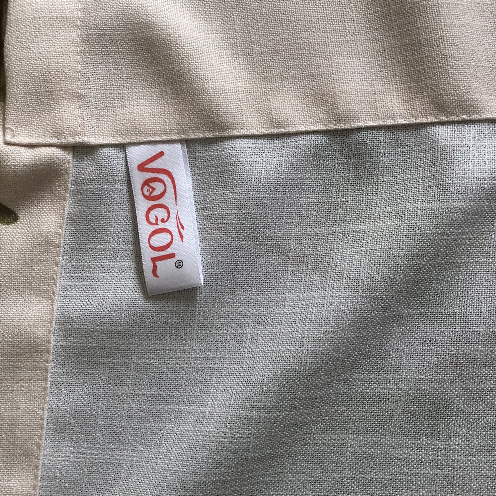 VOGOL Floral Print On Cream Valance, Rod Pocket Curtain 20.5”W x 53”H