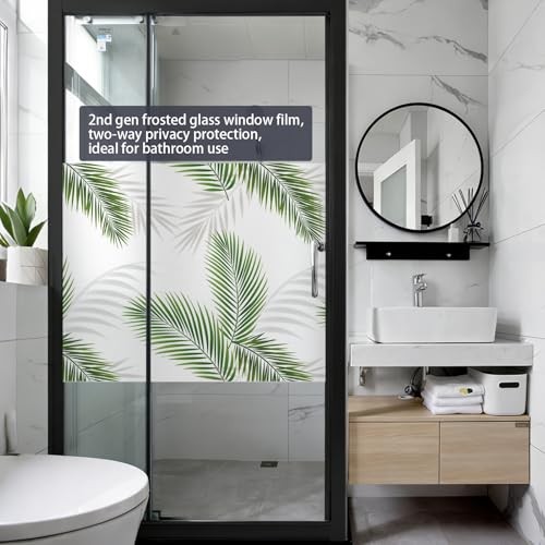 2nd Gen Frosted Window Privacy Film Decorative for Front 17.5in X 78.7in A708