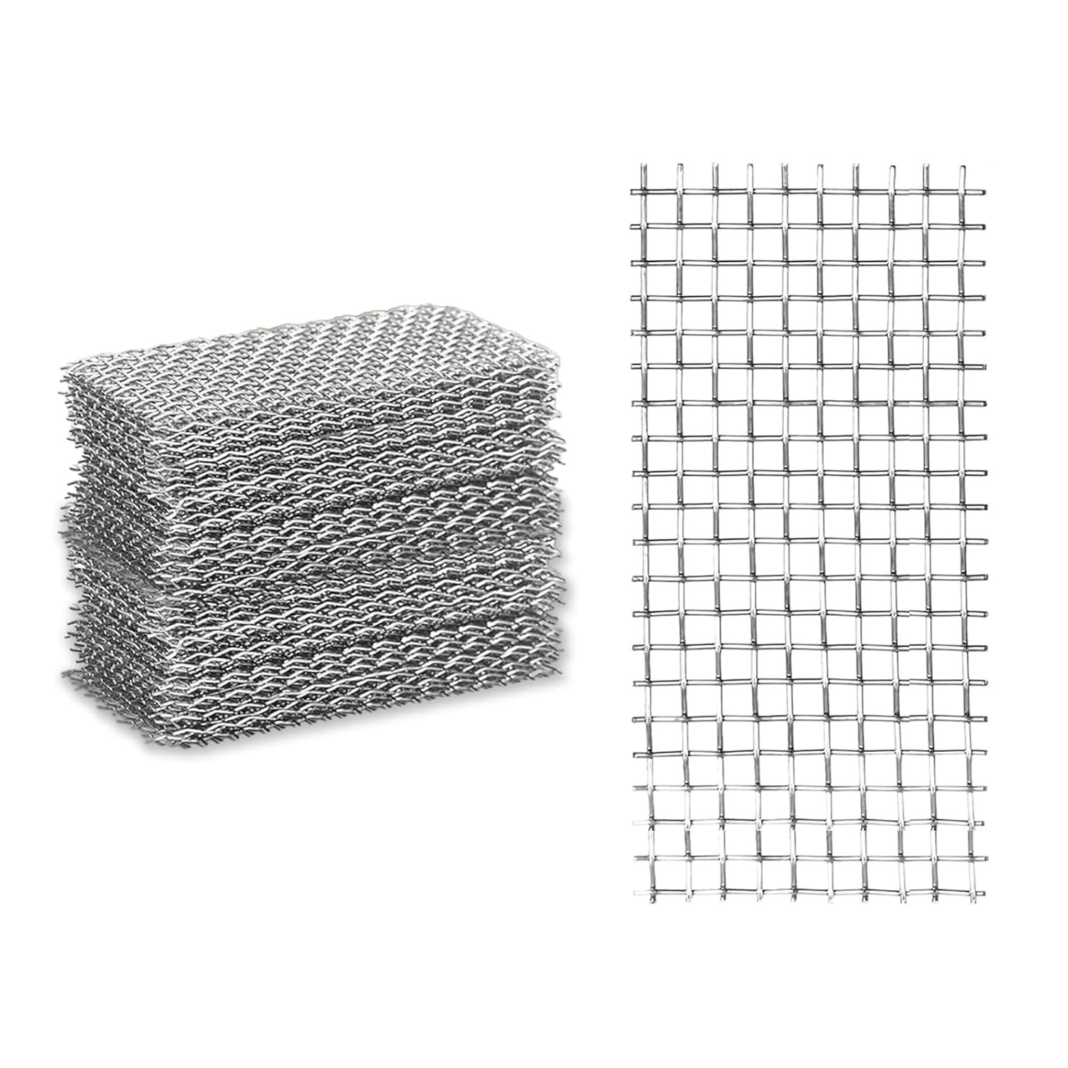 50PCS Stainless Steel Weep Hole Covers Brick Wall Vent Mesh Pest Guards 2.75in