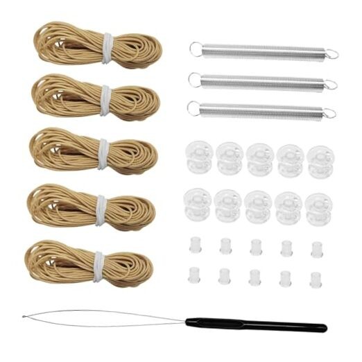 RV Blinds Repair Kit, Pleated Shade Restringing Cord Threading Tool for Brown