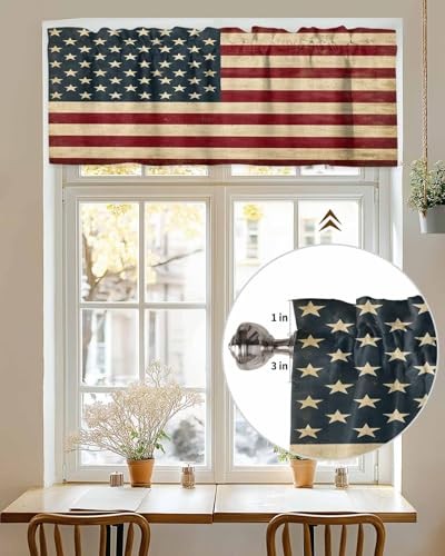 Window Valance Independence Day 54″W x 18″L (Pack of 1) National Flagbkr2026