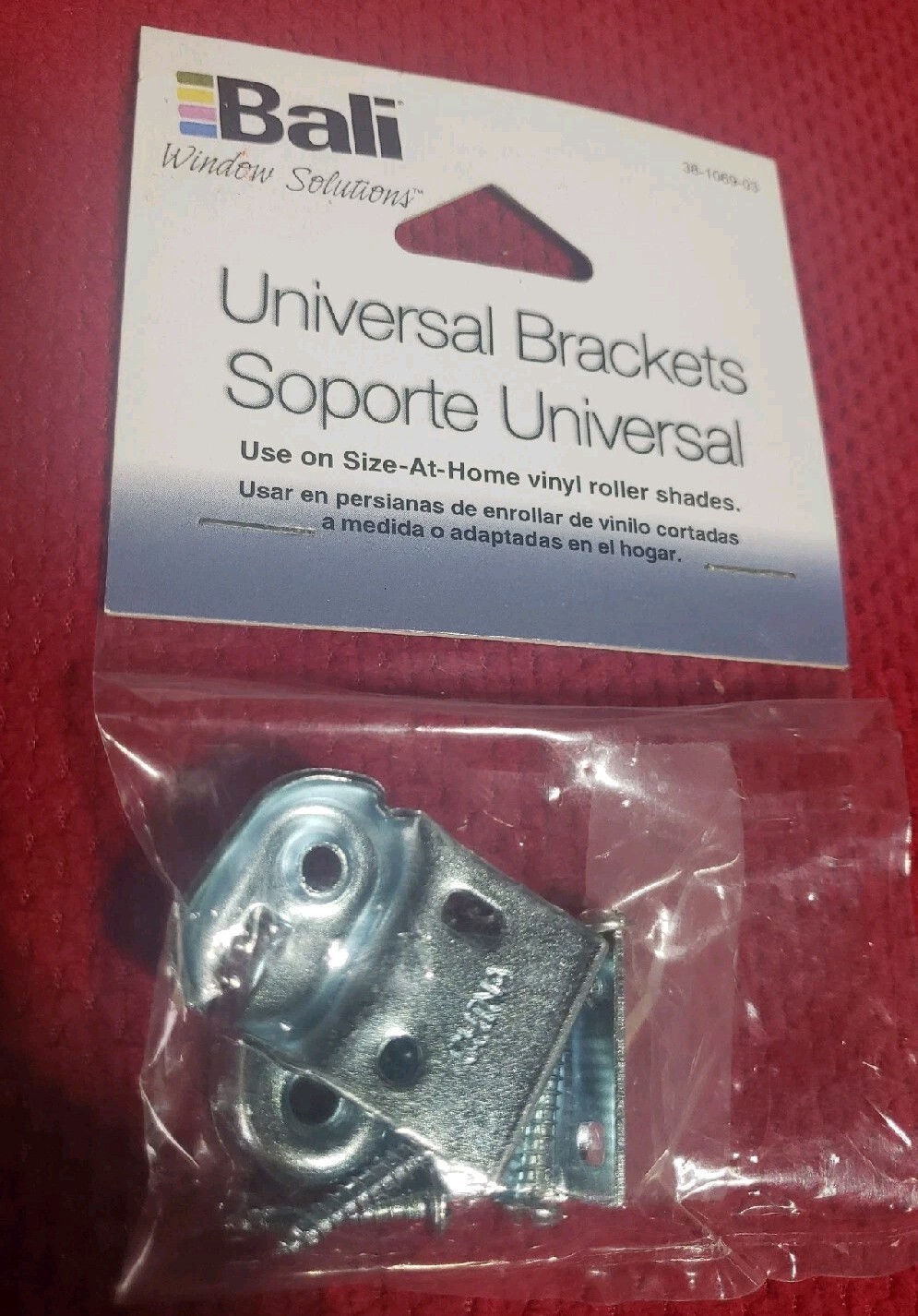 Bali Universal Brackets For Use With Vinyl Roller Shades 38-1069-03 Set Of 2