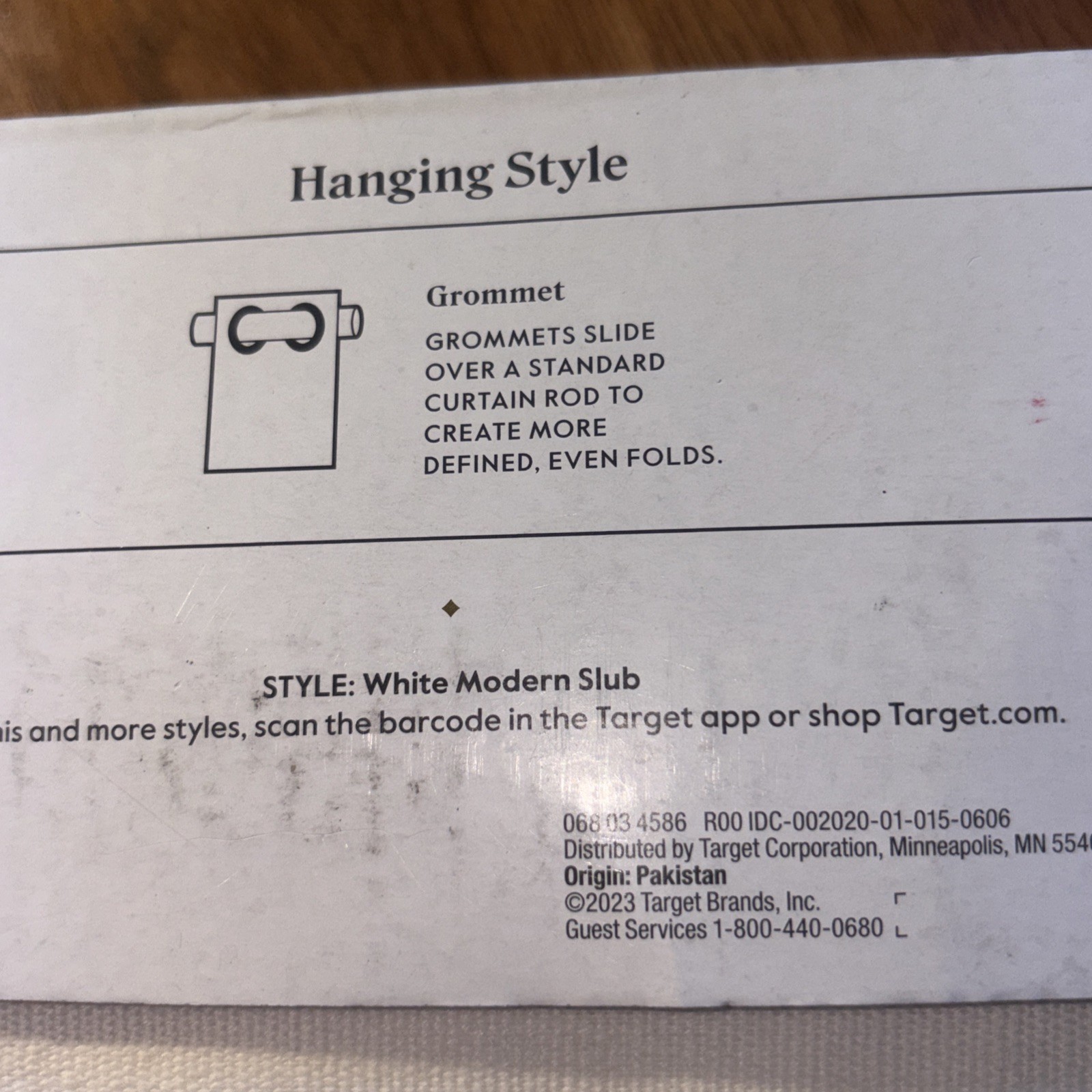 Threshold Light Filtering Curtain Panel White Modern Slub 54×84 Grommet New