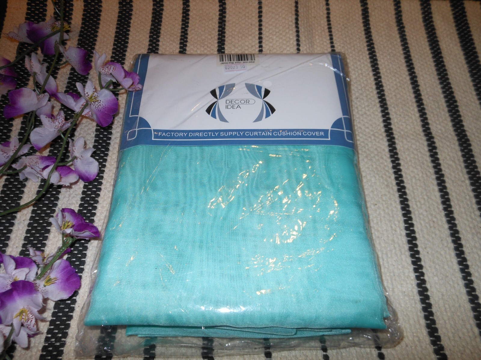 Pair SHEER VOILE CURTAIN PANELS ~ AQUA BLUE ~ 54″ X 96″ ~ F57