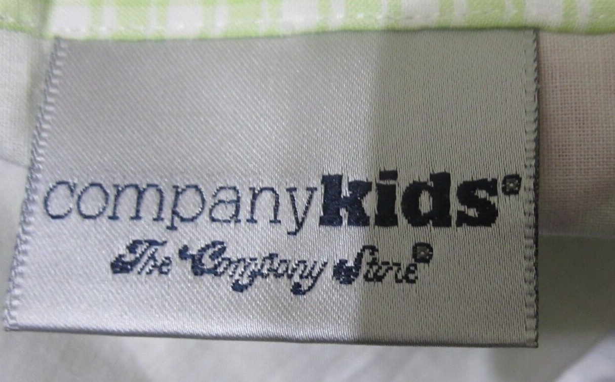 Company Kids Patchwork Pair Valances Pony Apple Tree Fence Pink/ Green Checked