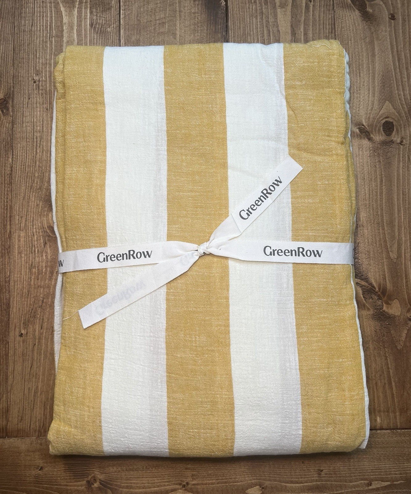GreenRow Lightweight Cabana Stripe Curtain Ivory/yellow 50×96 New
