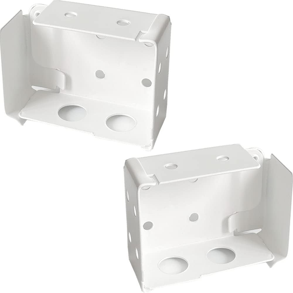 2Pcs Box Mounting Bracket for Low Profile Horizontal Blinds with 1-3/4″ X 2 1/2″