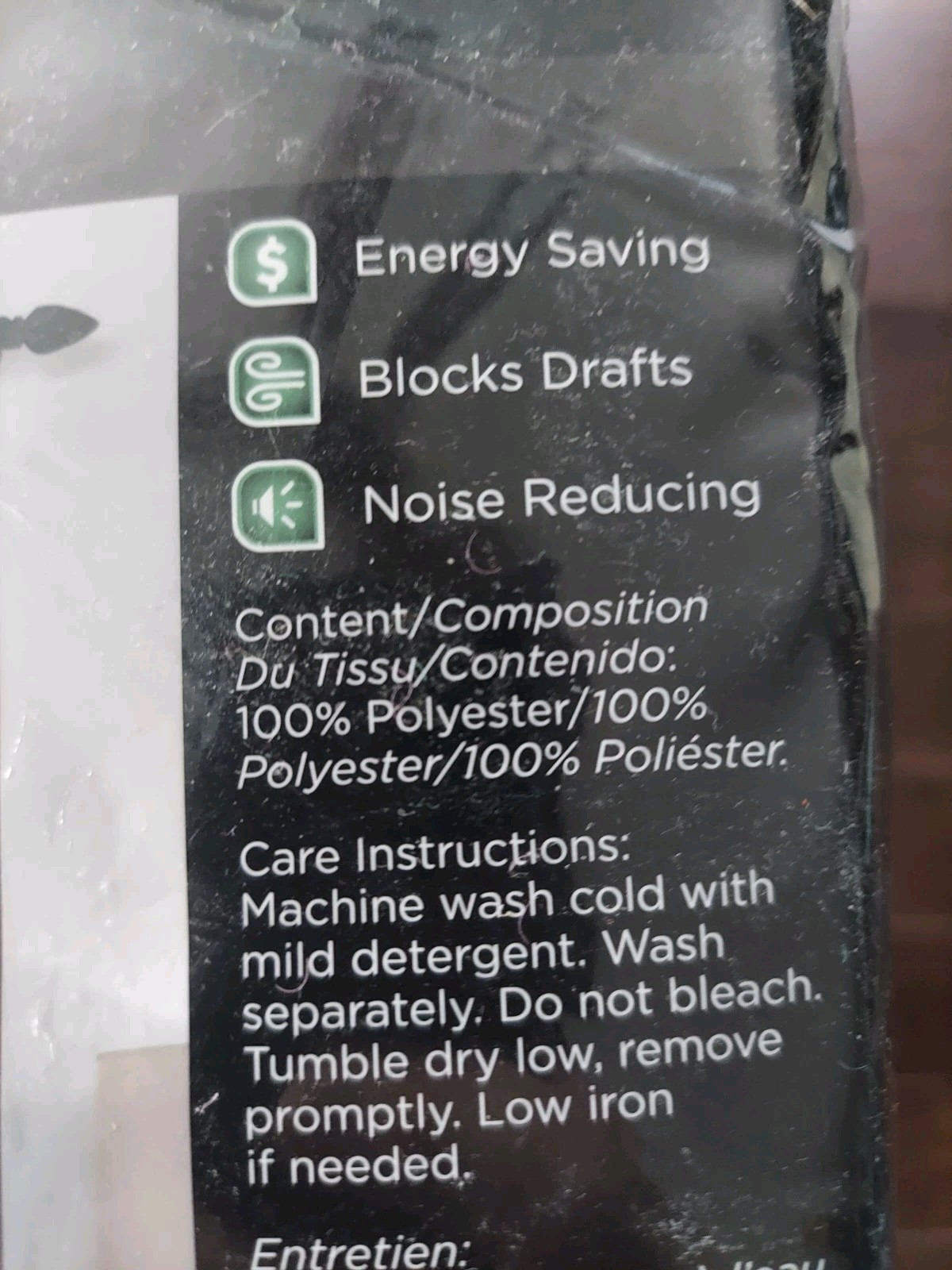 2 Pc TOTAL BLACK OUT CURTAINs 84″ LENGTH Emery Black New