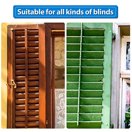 Jetec 40 Pieces Plantation Shutter Repair Kit Replacement Louvers Staples Window